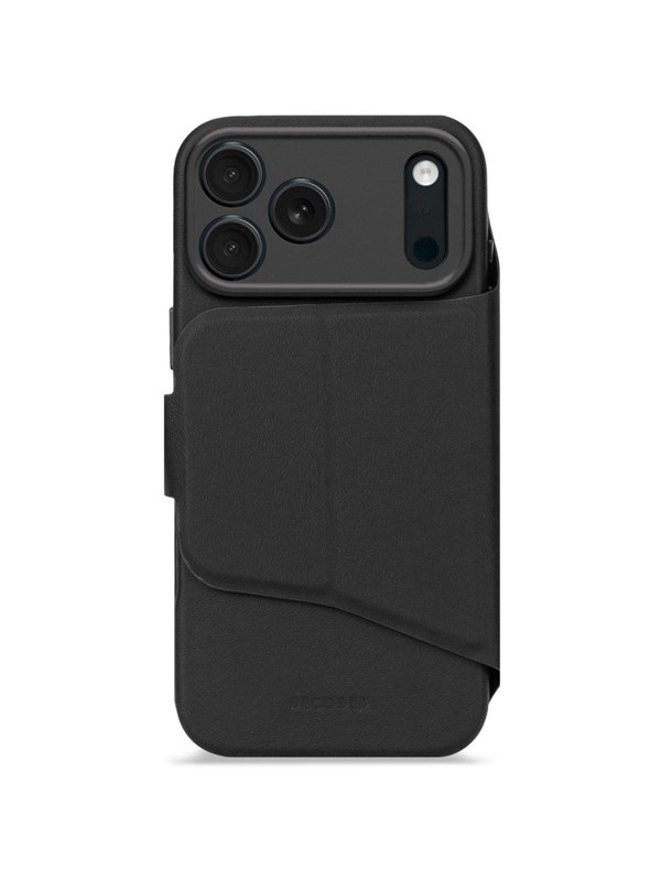 Decoded - Textured Silicone Detachable Wallet for iPhone 17 Pro Max - Phantom Bl