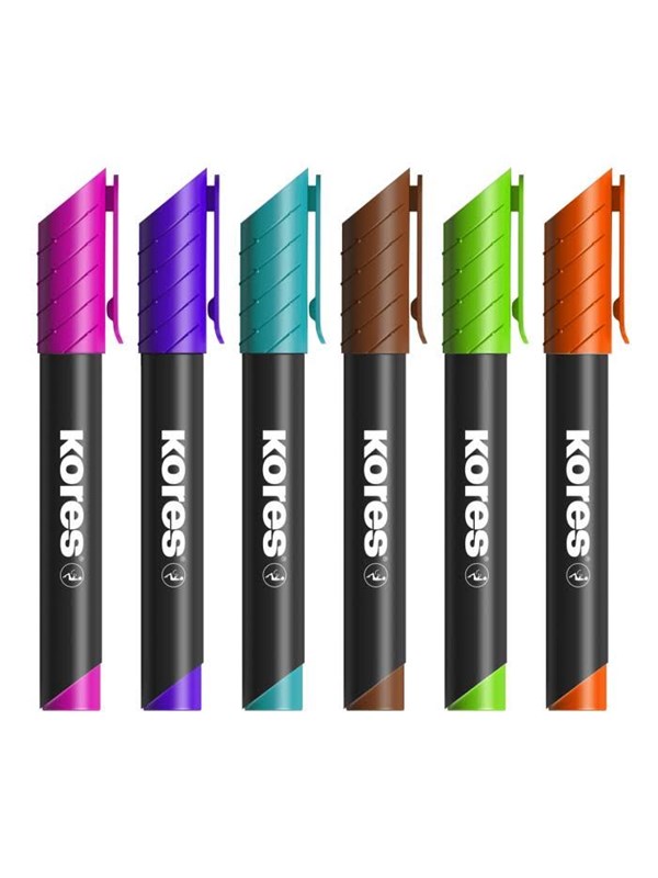 Kores M20930, Zwart, Kogelpunt, Zwart, Wit, 3 mm, 1 stuk(s)