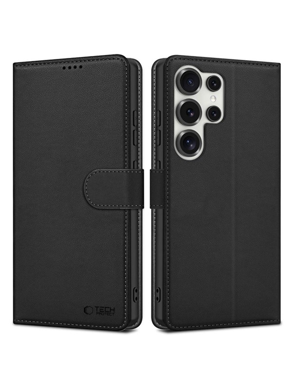 Tech-Protect Wallet Case for Samsung Galaxy S25 Ultra - Black