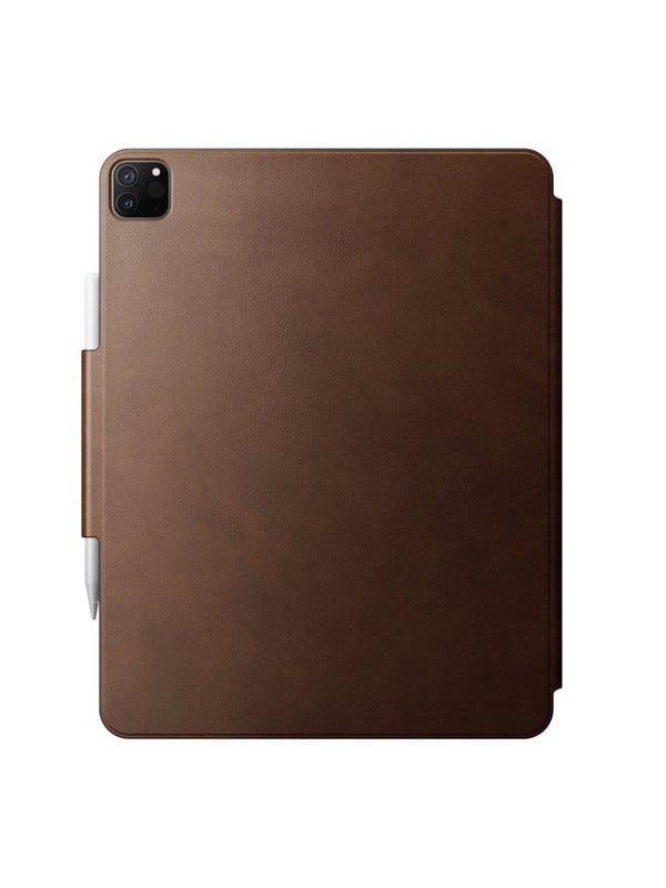 Nomad Leather Folio - geschikt voor iPad Pro 12.9 & iPad Air 13 M2 2024- Brown- Apple Pencil compatible