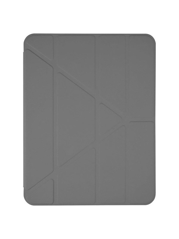 Pomologic BookFold Hoesje iPad Pro 13 (M4-M5) – Met Wake/Sleep Functie – Opvouwbaar en Meervoudig Verstelbaar Ontwerp – Duurzaam en Krasbestendig Materiaal - Grijs