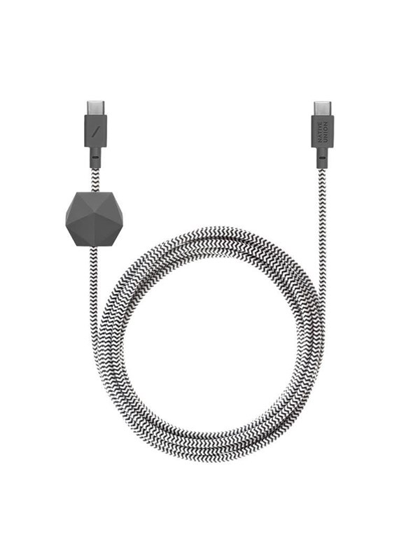 Native Union Anchor-Kabel (Usb-C - Usb-C) 3 M, Zebra