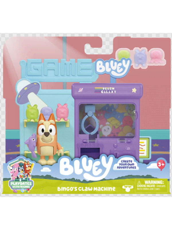 BLUEY – Bingo's Grijpmachine Mini Speelset - incl. Bingo speelfiguur