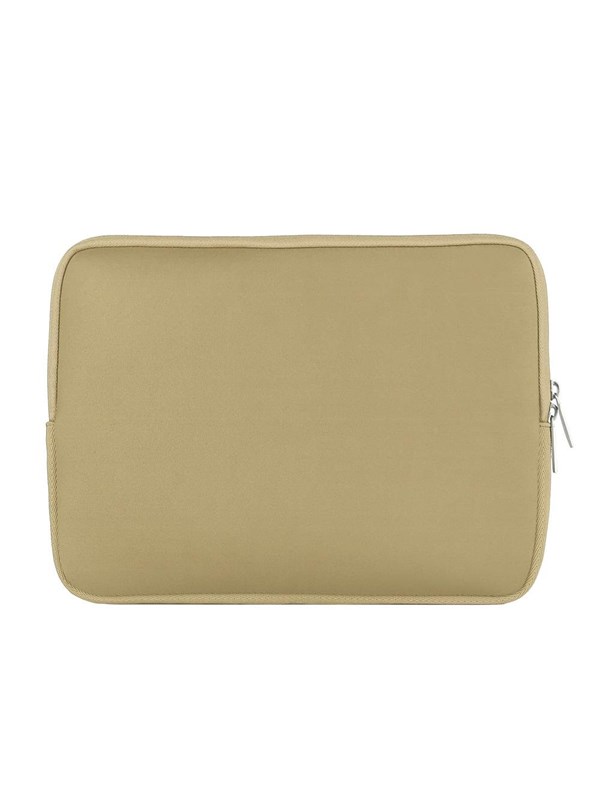 Pomologic Neoprene Sleeve MacBook Pro 14 – Specifiek Ontworpen voor 14 Inch – Strak Ontwerp – Hoogwaardig Neopreen Materiaal - Beige
