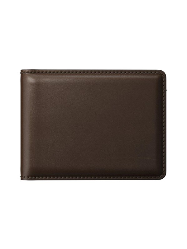 Nomad, Compacte Portemonnee met Snelle Toegang Bifold Horween Collectie, Bruin