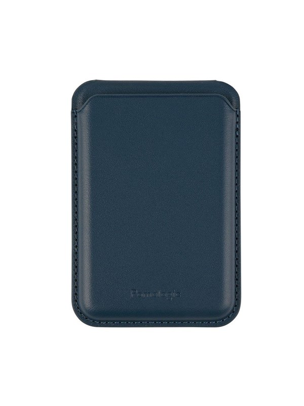 Pomologic Magsafe Card Portemonnee Stand – Ingebouwde Standaard voor Handsfree Kijken – Sterke Magneten voor Veilige Bevestiging – Ruimte voor Essentiële Kaarten - Blauw