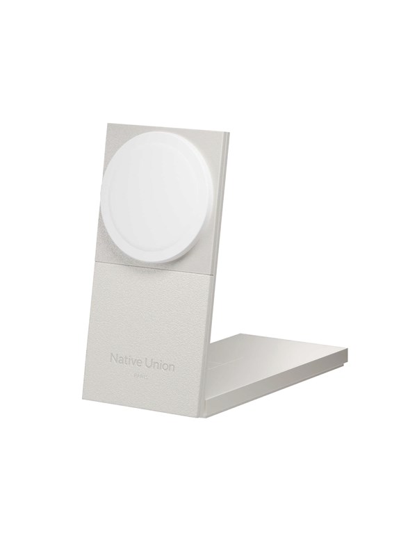 Native Union Rise 2in1 Wireless Charger for iPhone and Airpods - Sandstone - MagSafe - Qi2 - 15W