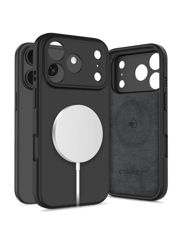 Tech-Protect Silicone MagSafe Case for iPhone 17 Pro - Black