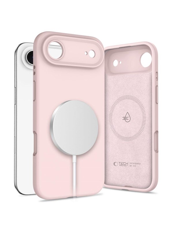 Tech-Protect Silicone MagSafe Case for iPhone 17 Air - Pink