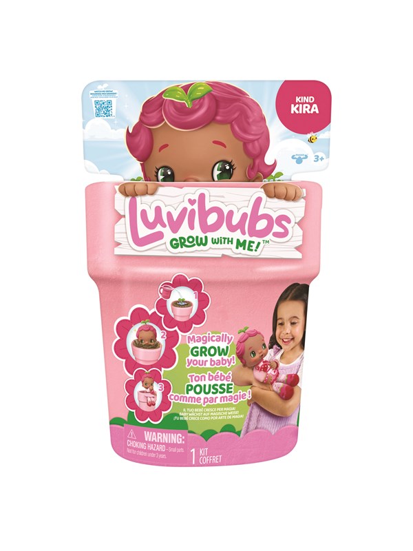 Luvibubs pop Kind Kira Speelset- Magische groeibeleving: van zaadje tot pop
