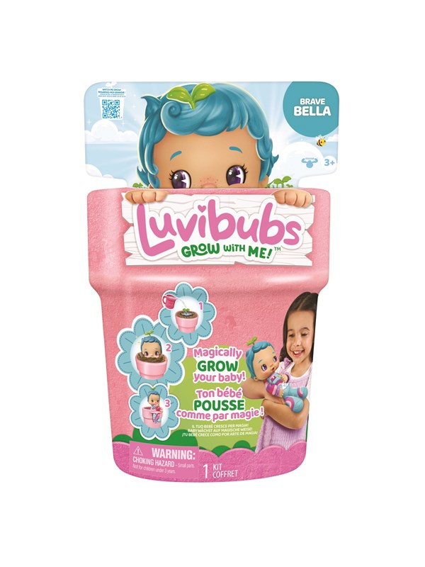 Luvibubs pop Dappere Bella Speelset- Magische groeibeleving: van zaadje tot pop