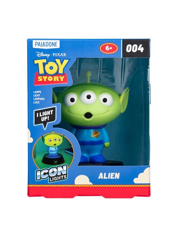 Toy Story Alien Icon Light, 3D Karakterlamp voor Slaapkamer, Bureau of Plank, Zachte Gloed Kinderlamp, Werkt op Batterijen, Verzamelobject – Paladone