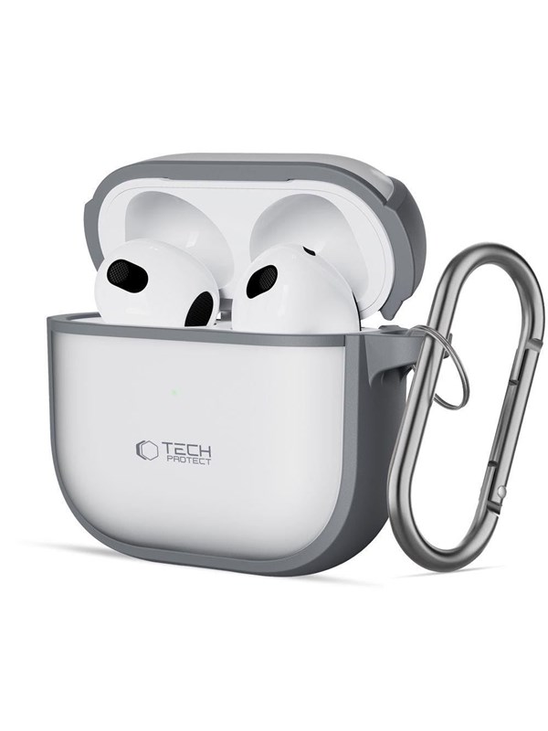 Tech-Protect Slim Hook Case for AirPods 4 - Gray