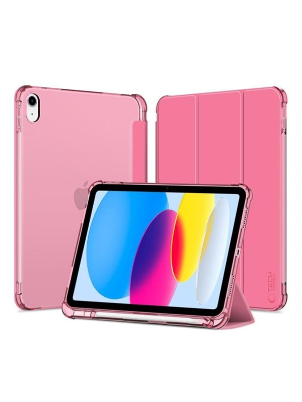 Tech-Protect SC Pen Hybrid Case for iPad 10 / 2022 - Pink - Transparent