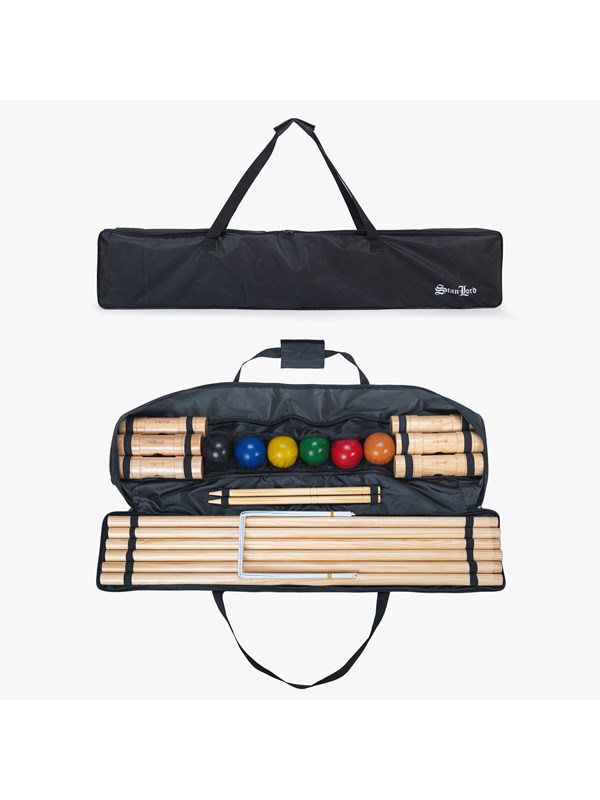 Stanlord Kroket Pro met stevige Oxford opbergtas.