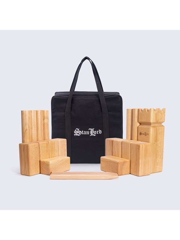 Stanlord Kongespil Pro met stevige canvas opbergtas.