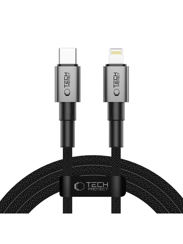 Tech-Protect Ultraboost DNA USB-C / Lightning PD27W/3A 200 cm cable - grey