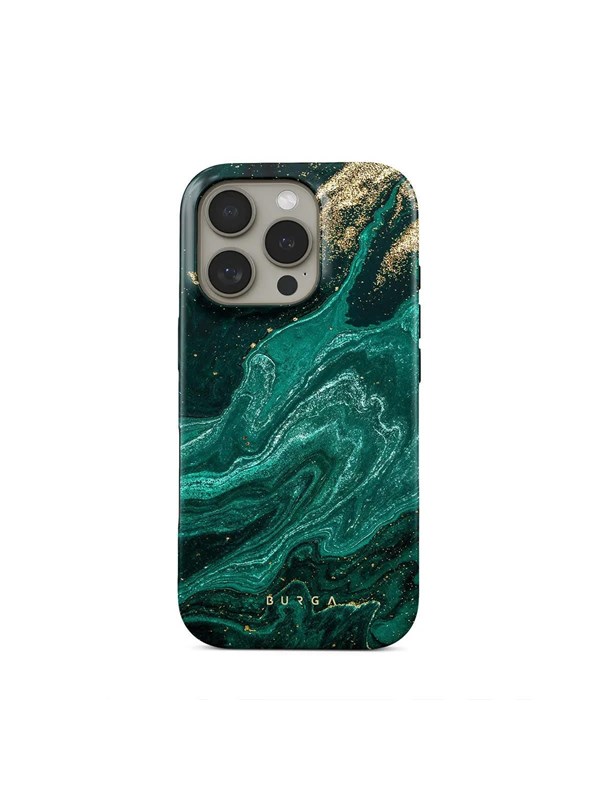 BURGA Telefoonhoesje voor iPhone 16 - MagSafe-compatibel - Schokbestendige Hardcase Hoesje - Emerald Pool