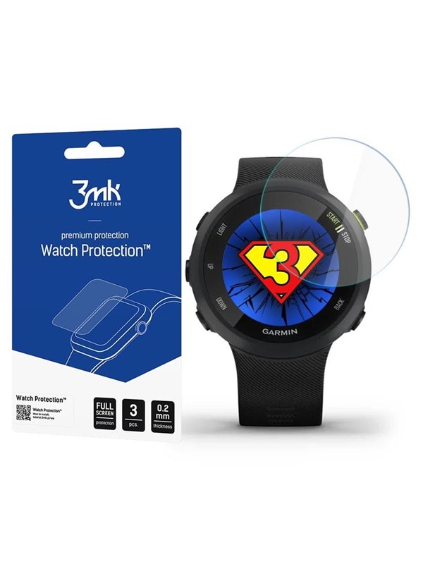 3mk Garmin Forerunner 45 - Watch Protection v. FlexibleGlass Lite