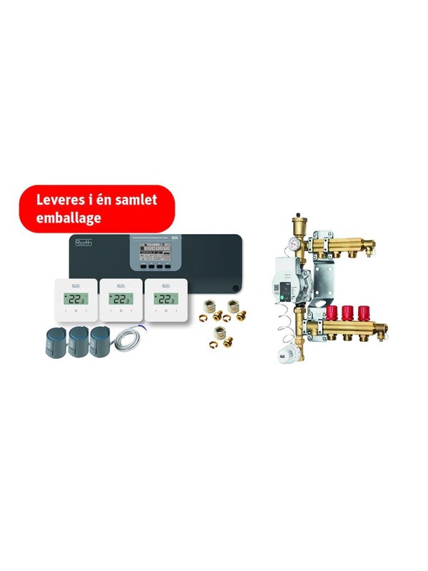 Roth Touchline SL complete wireless heating package, 3 rooms
