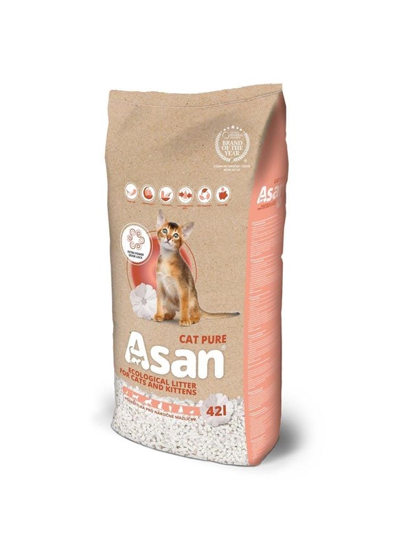 Asan - Cat Pure 42l - Catlitter 8kg