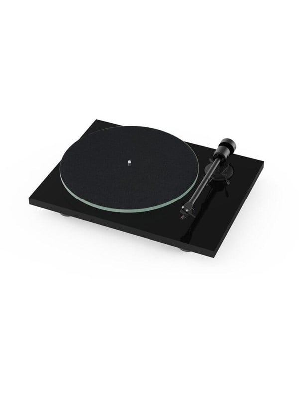 Pro-Ject T1 EVO BT OM10 Platenspeler - Ingebouwde Voorversterker - Bluetooth Verzender - Handgemaakt - Plug & Play - Zwart