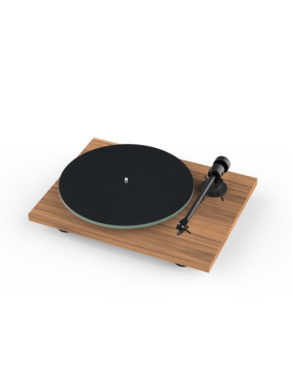 Pro-Ject T1 EVO BT OM10 Platenspeler - Ingebouwde Voorversterker - Bluetooth Verzender - Handgemaakt - Plug & Play - Walnoot