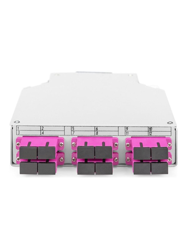 DIGITUS fibre-optic distribution box - OM4 assembled with SC adapter and pigtail