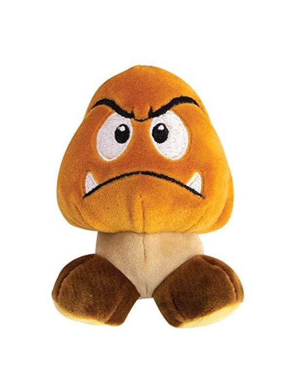 Tomy - Nintendo Super Mario Junior Mocchi - Goomba 15 cm - Pluche