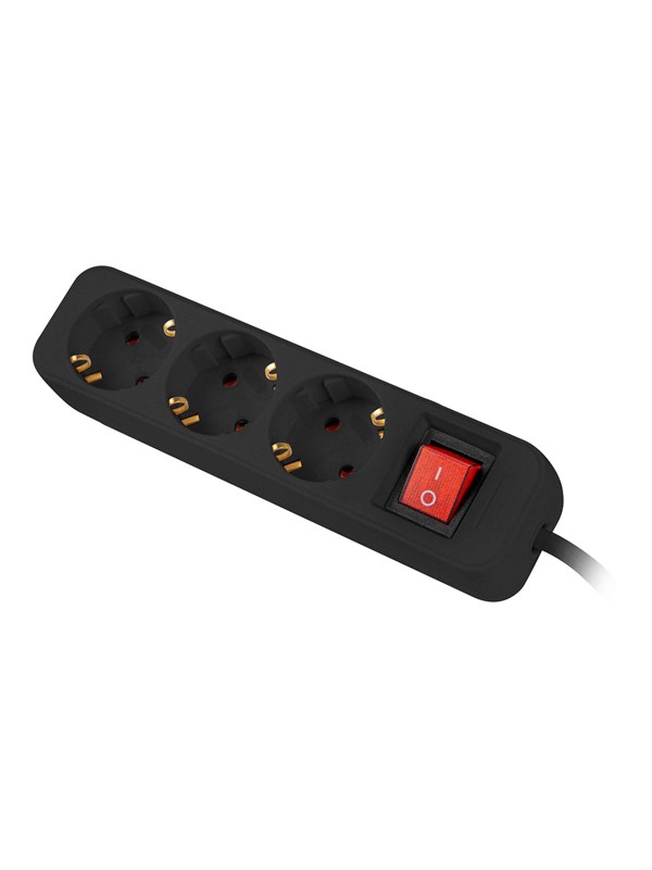 Lanberg - power strip - with circuit breaker - 2500 watt