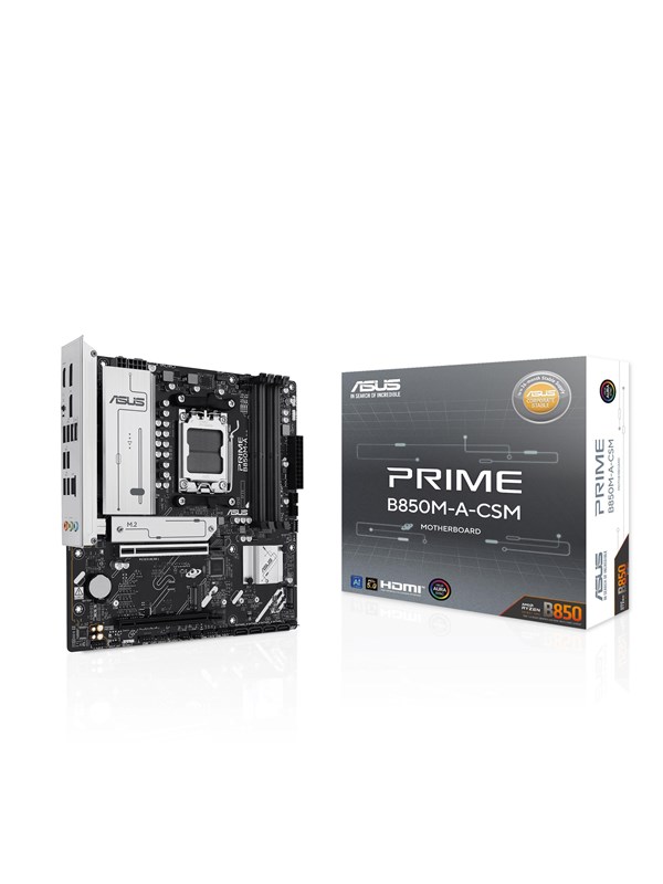 ASUS PRIME B850M-A-CSM Moederbord - AMD B850 - AMD AM5 - DDR5 RAM - Micro-ATX