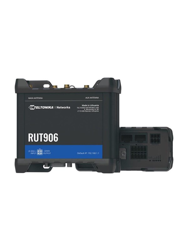 Teltonika RUT906 - wireless router - WWAN - Wi-Fi - 4G 2G 3G - DIN rail mountable wall-mountable surface-mountable - Wireless router N Standard - 802.11n