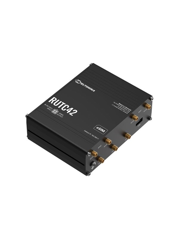Teltonika RUTC42 Dual Modem 4G Edge Router (RUTC42000000 / Standard package with EU PSU) - Wireless router Wi-Fi 6