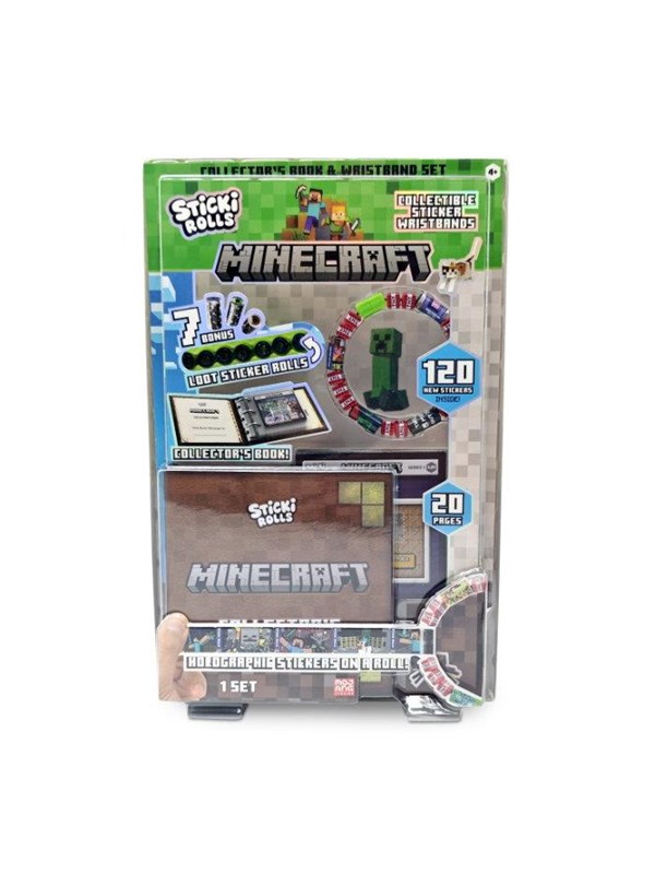 STICKI ROLL MINECRAFT COLLECTORS BOOK.