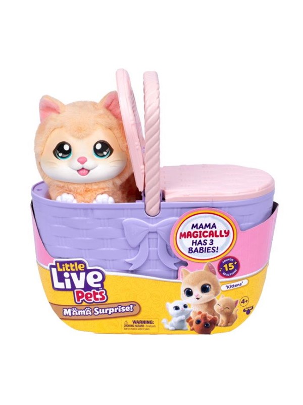 Little Live Pets - Mama Surprise Kittens - Mama Poes krijgt op magische wijze 3 baby's