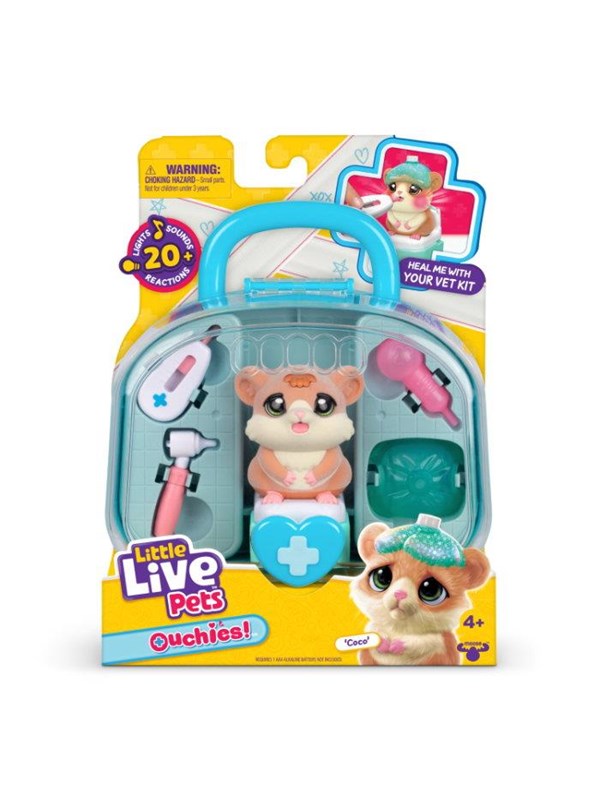 Little Live Pets - Ouchies Interactieve Hamster Coco - Dierenarts Speelset