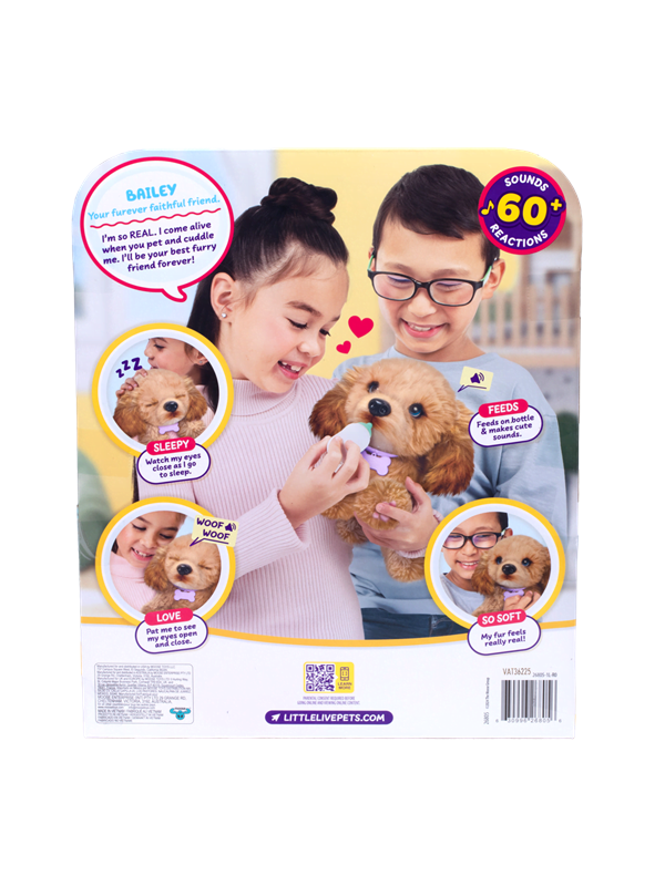 Little Live Pets - My Really Real Puppy Bailey - Interactieve Puppy met Geluiden & Reacties