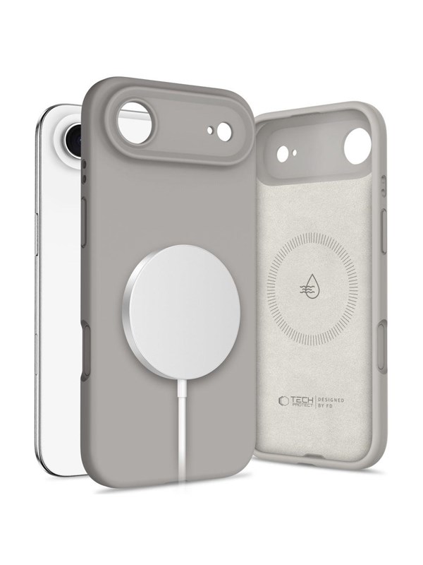 Tech-Protect Silicone MagSafe Case for iPhone 17 Air - Gray