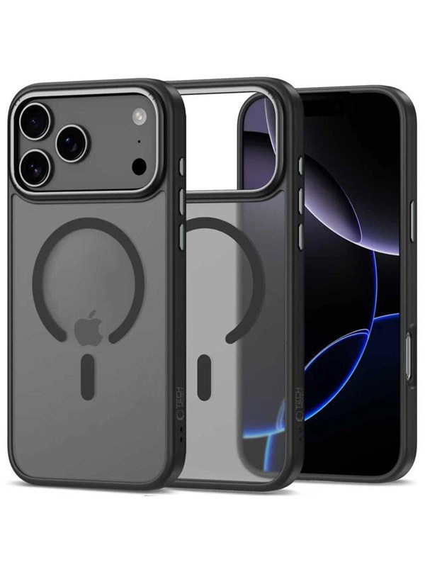 Tech-Protect MagEdge MagSafe Case for iPhone 17 Pro Max - Matte Black