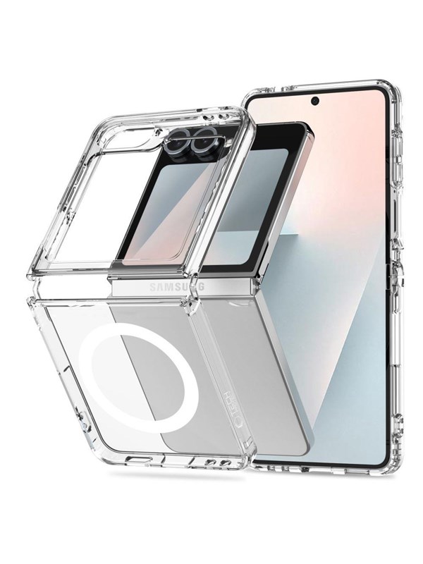 Tech-Protect FlexAir Hybrid MagSafe Case for Samsung Galaxy Z Flip 6 / 7 FE - Transparent