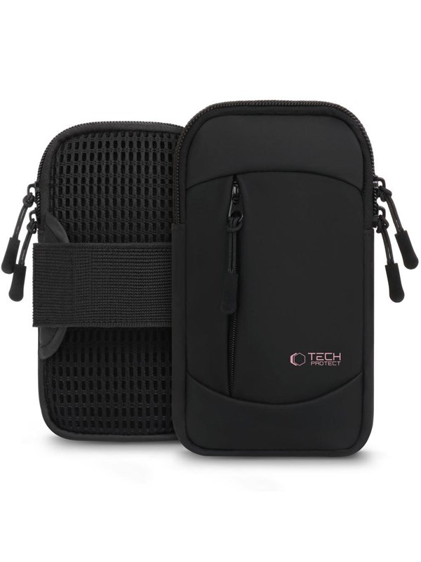 Tech-Protect M6 Universal Sport Shoulder Strap - Black & Pink