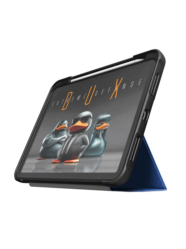 STM Dux Ultra - Tablet Hoes voor iPad A16/10th gen - Valbescherming - Standaard - Penhouder - Blauw