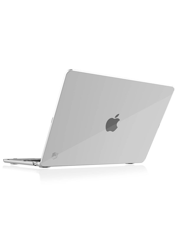 STM Goods, Hoesje geschikt voor MacBook Air 13 Retina M2 M3 M4 - Hardcase Ultra-thin & Lichtgewicht, Transparant