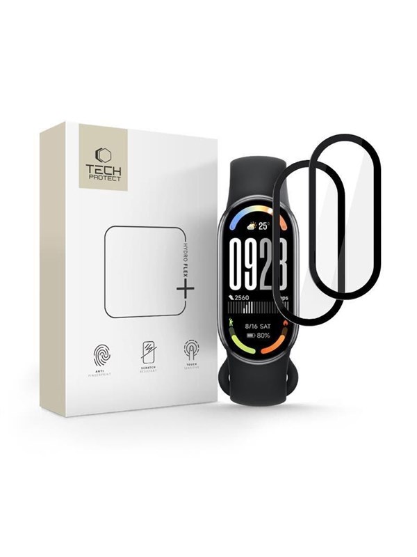Tech-Protect Glass Flex+ 2-pack Hybrid Glass for Xiaomi Smart Band 10 / 10 NFC - Black