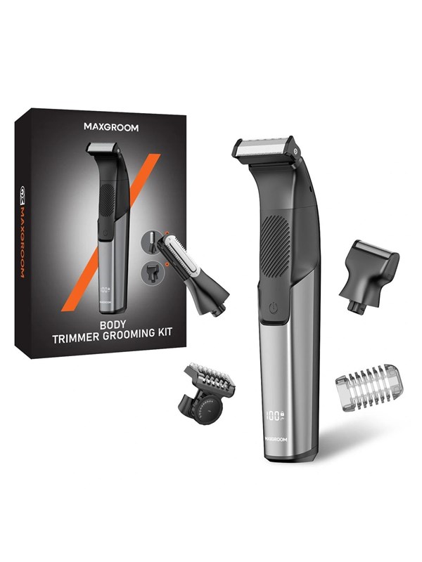 MAXGROOM Body trimmer JK-319 Multifunctional Trimmer with Replaceable Tips - Black