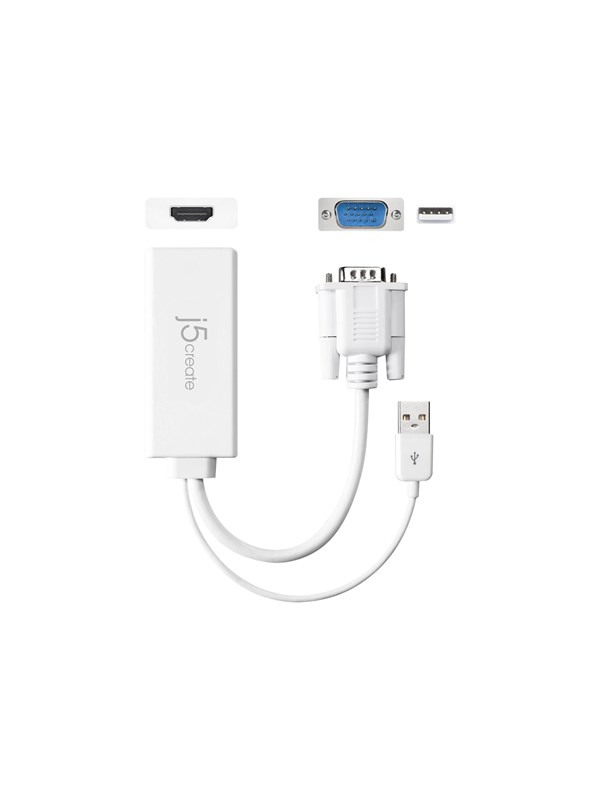 j5create JDA214 - adapter cable - 17.6 cm