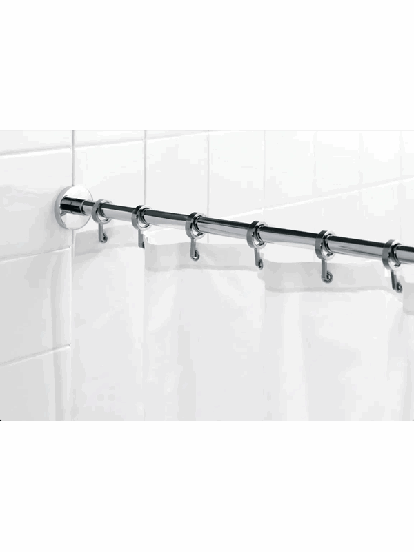 Croydex Elegante ronde douchegordijnrail