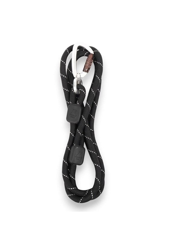 Woolly Wolf - Rope Leash Black - 180 cm - 10mm