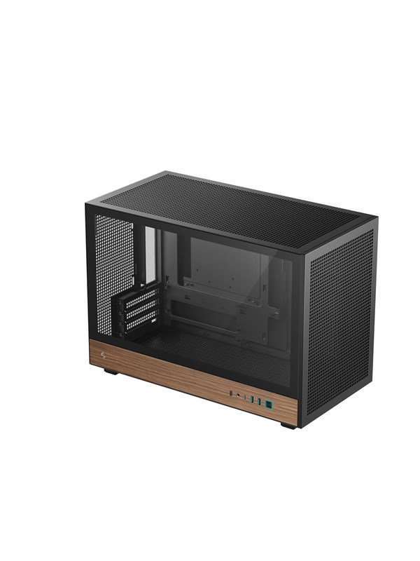 DeepCool CH260 WOOD - Case - Minitower - Zwart