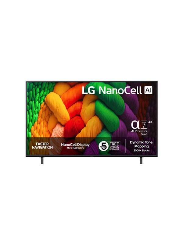 LG 75" Flat screen TV LED 4K 75NANO8EA6A 75" 4K NANO SMART TV